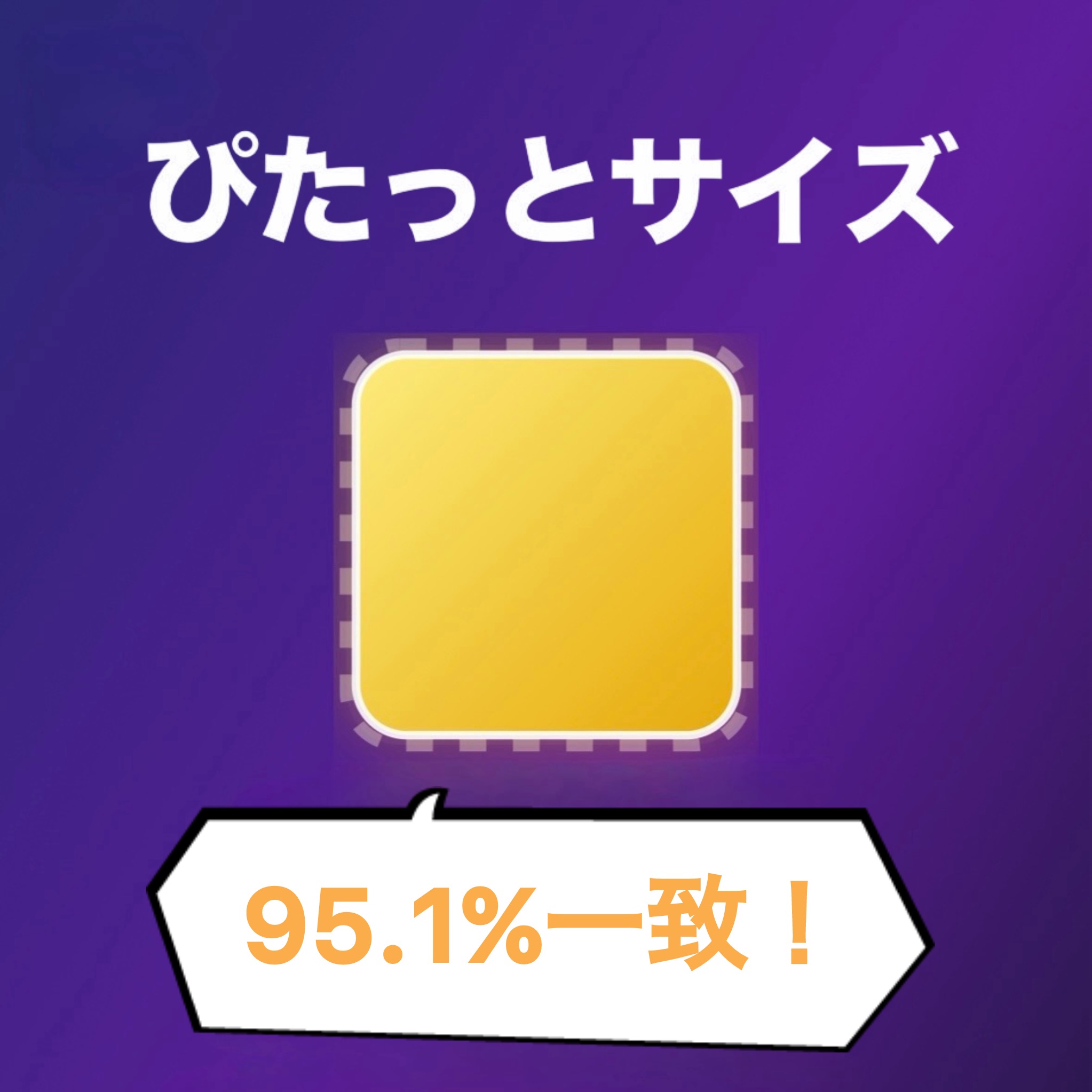 ぴたっとサイズ